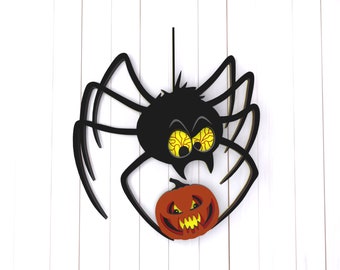 Halloween spider 3D Mandala svg files, Multilayer Panel for Laser Cutting, SVG files, Laser Cut. Layered Mandala Cricut. Design 076