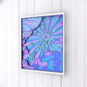 Ruimte 3D Mandala svg bestanden, Multilayer Panel voor Lasersnijden, SVG bestanden, Laser Cut. Gelaagde Mandala Cricut. Ontwerp 134