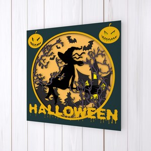 Halloween 3D Mandala svg files, Multilayer Panel for Laser Cutting, svg, Laser Cut. Layered Mandala Cricut. Design 152