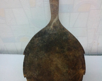 Antique Primitive Vintage Wood Bread Cutting Board Scoop Shovel Platе