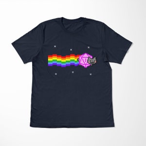 Nyan d20 cat Shirt | dnd | dungeons and cats | cute | dnd tshirt