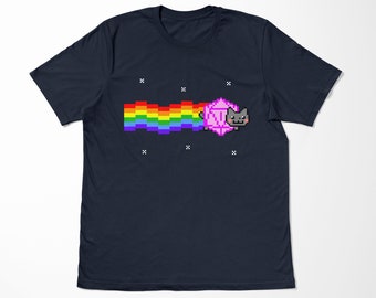 Nyan d20 cat Shirt | dnd | dungeons and cats | cute | dnd tshirt