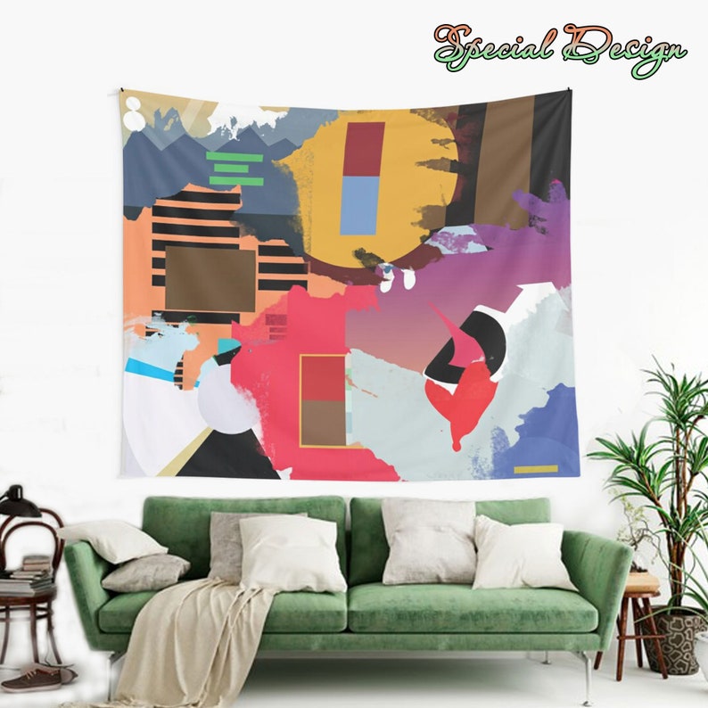 Kanye Albums Collage Tapestry Kenye West Tapestry Etsy