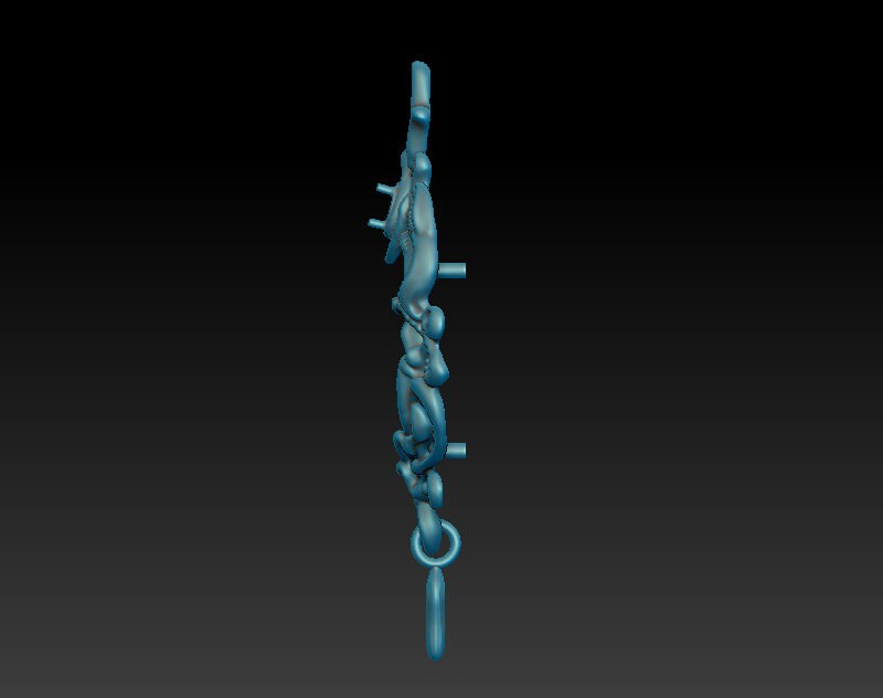 Digital Download 3D Printable Jewelry Earrings Model. Dangle Earrings ...