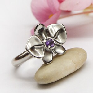 Printable 3D model ring Flower Orchid 3d jewelry design, stl file digital download image 5