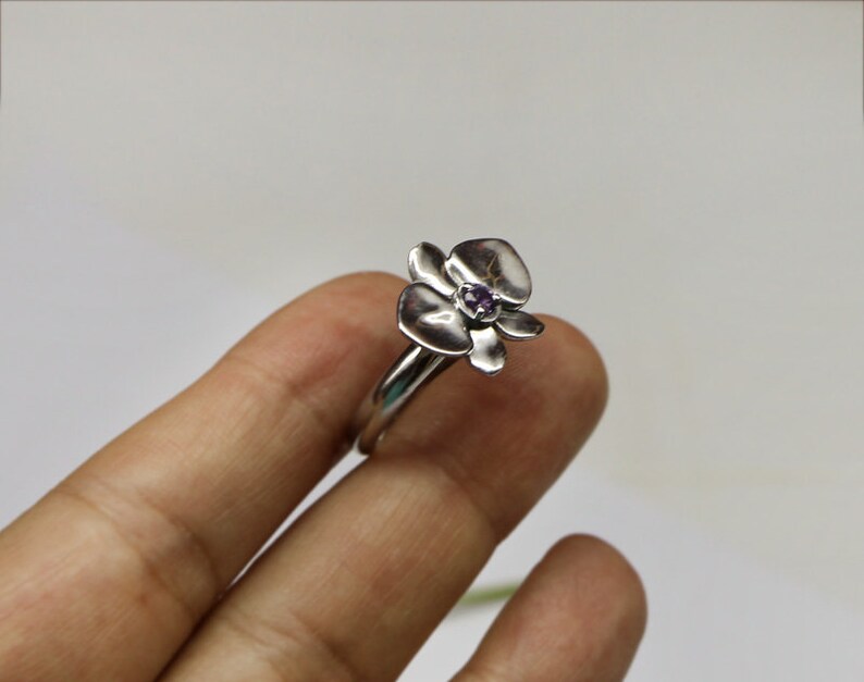 Printable 3D model ring Flower Orchid 3d jewelry design, stl file digital download image 6