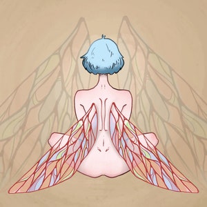 Little Fairy - Fine Art Print (21 cm x 21 cm)