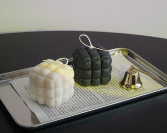 Puffer Cube Candle | Cushion Candle