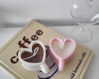 Heart Mug Candle