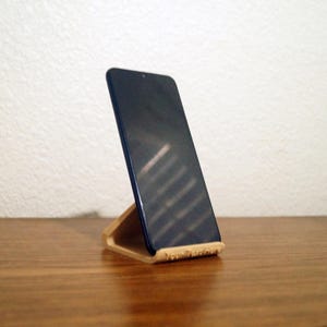 Custom Wooden Phone Stand with Personal Text or Design