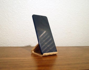 Custom Wooden Phone Stand with Personal Text or Design