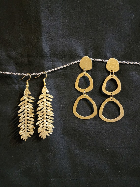 Brass earrings online