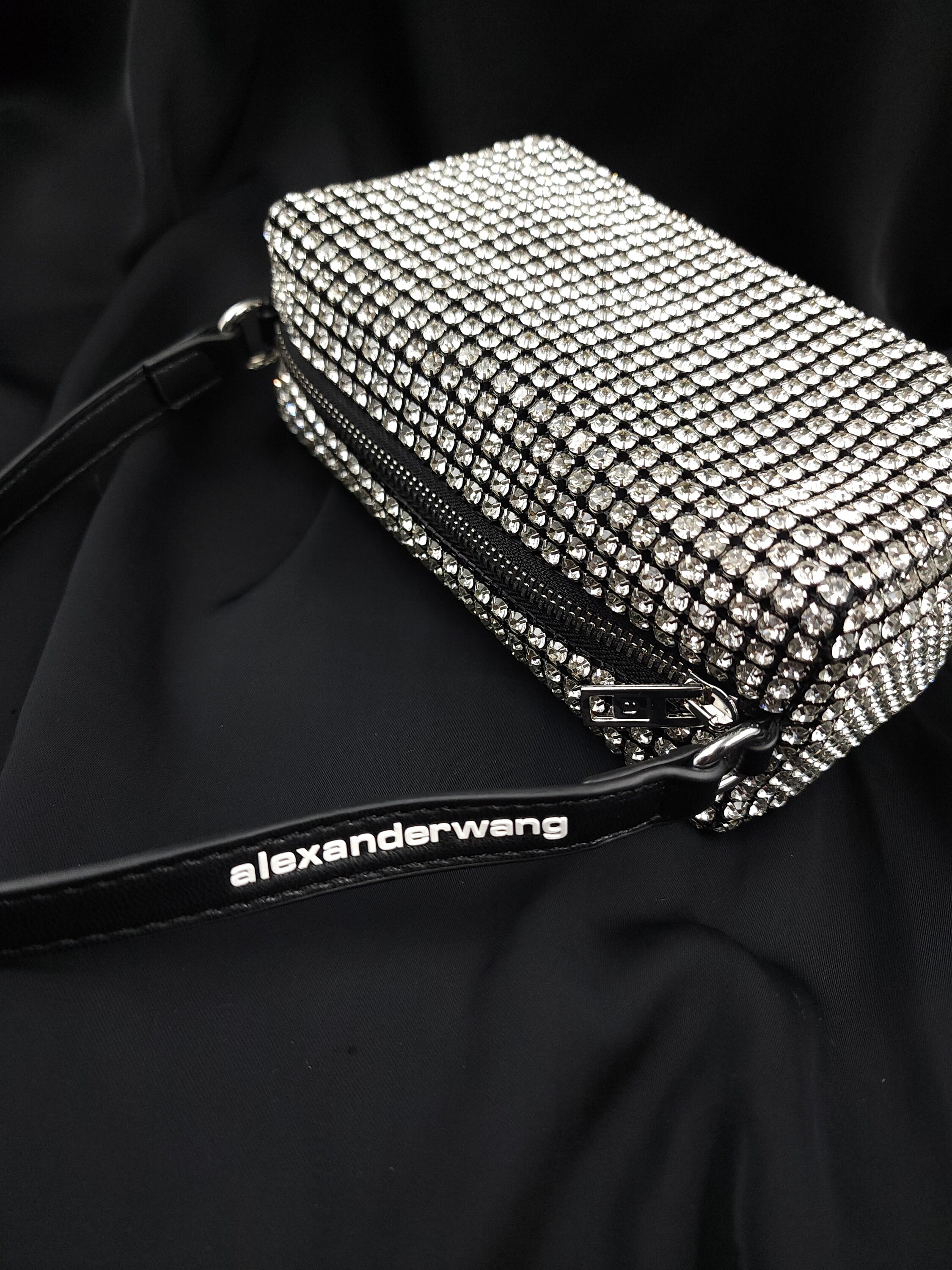 Alexander Wang Heiress Pouch Rhinestone Mesh Women Handbag Top Etsy