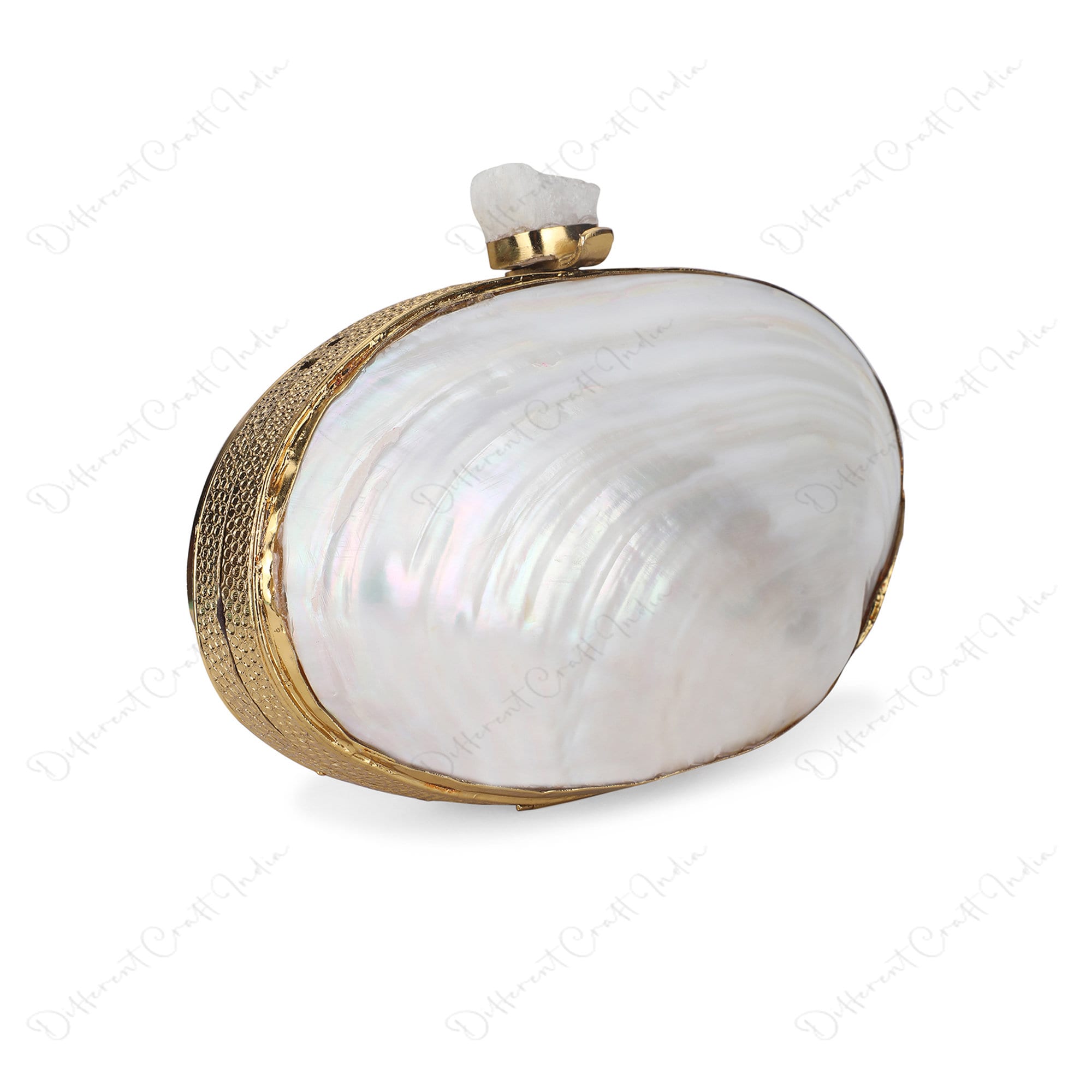 Ivory Pearl Beads Shell Clutch Purses Wedding Bags