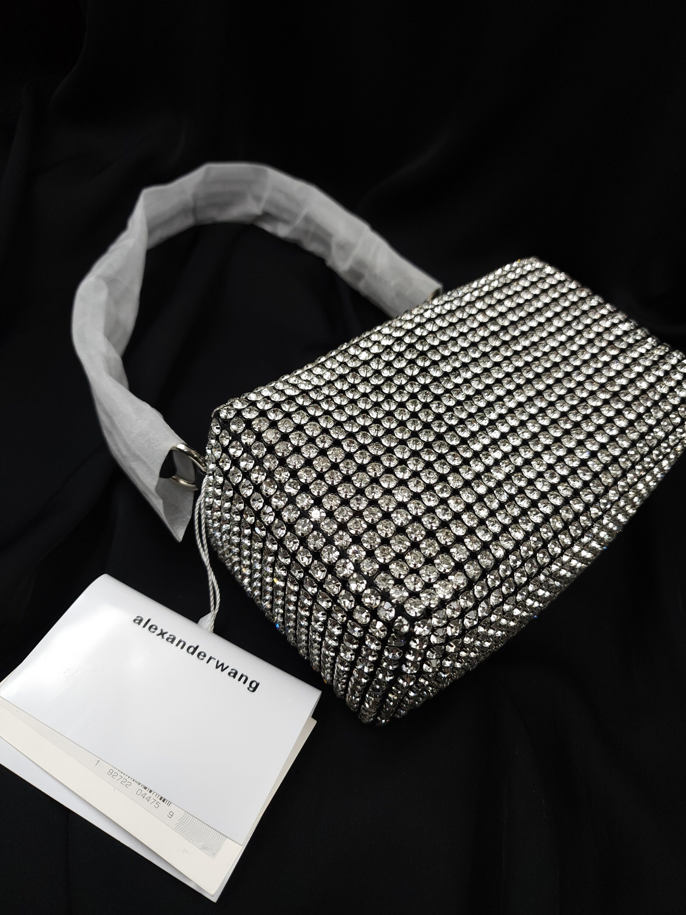 Alexander Wang Heiress Pouch Rhinestone Mesh Women Handbag Top Etsy