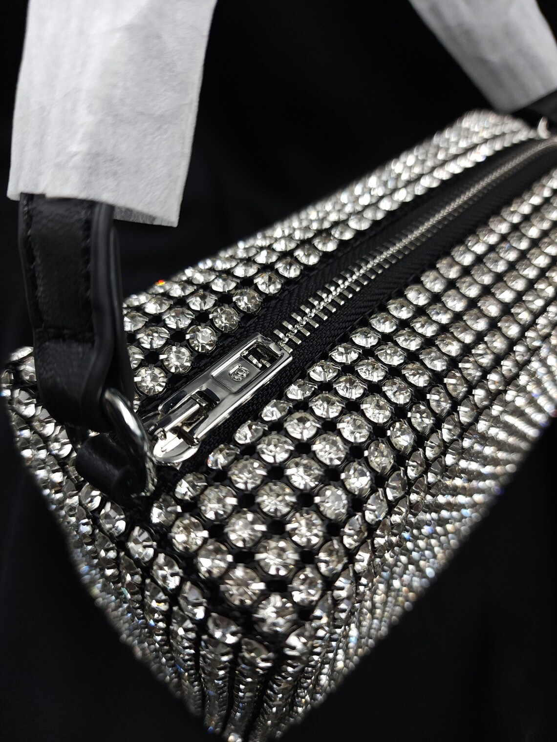 Alexander Wang Heiress Pouch Rhinestone Mesh Women Handbag Top Etsy