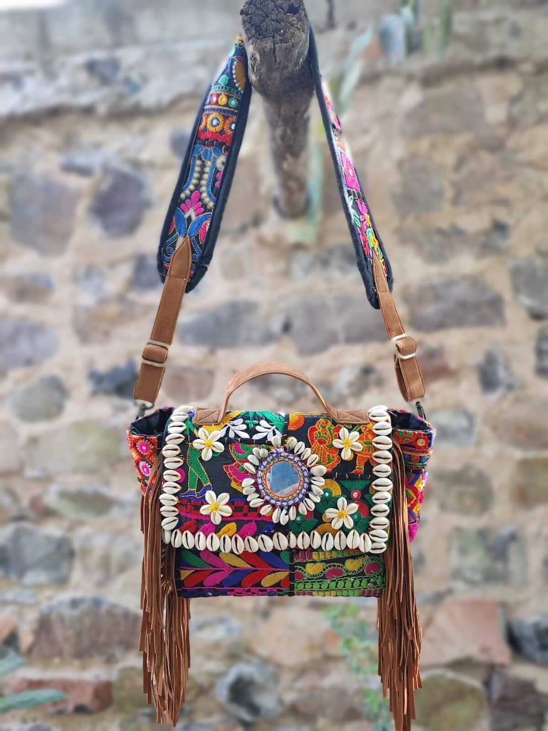 Banjara Bag|Authentic|Gypsy|Tote|Shoulder|Boho|Bottle Pocket|60s|Patchwork  Style | eBay