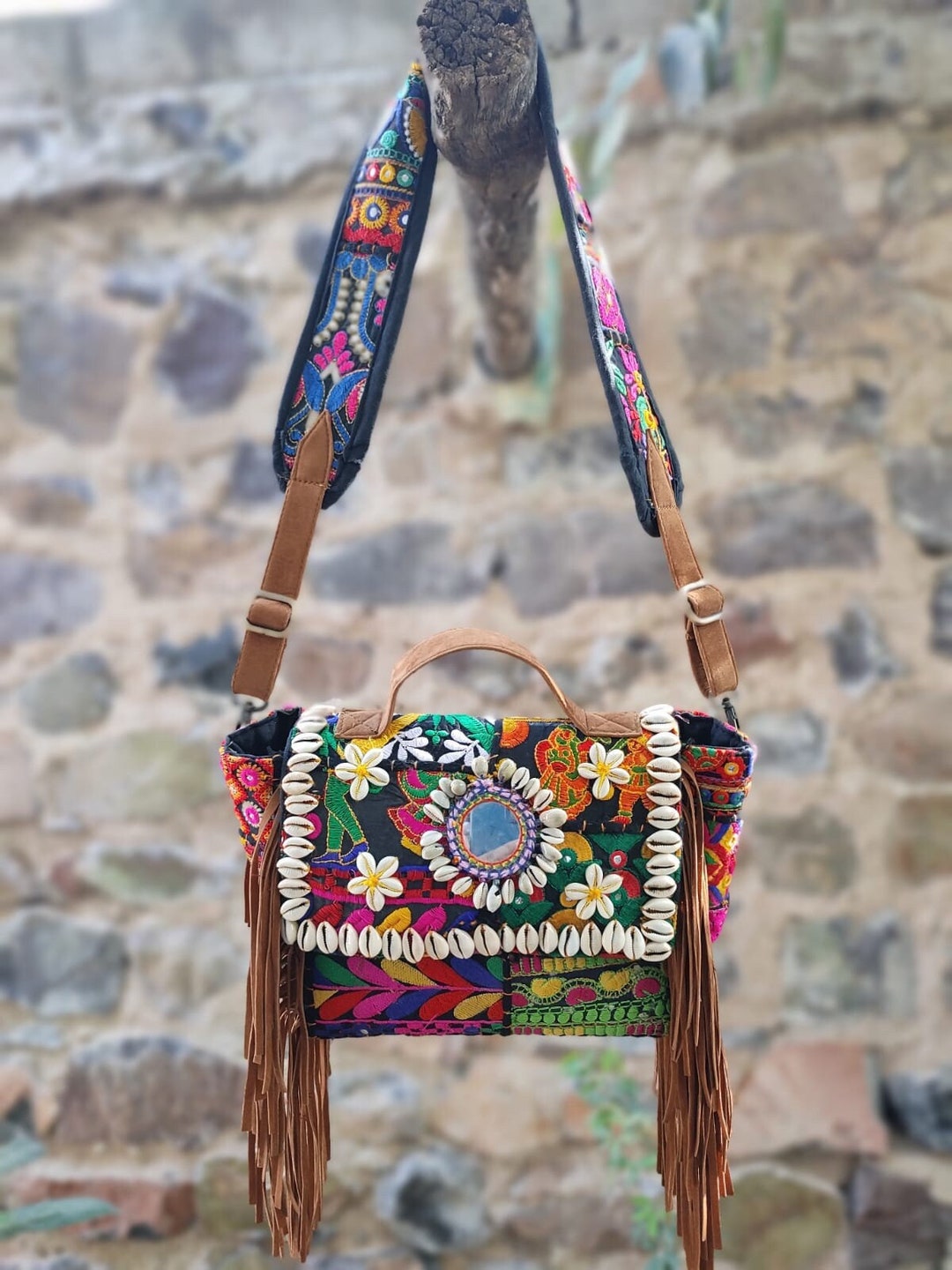 SMALL DRAWSTRING THALI BAG: Gypsy Rose