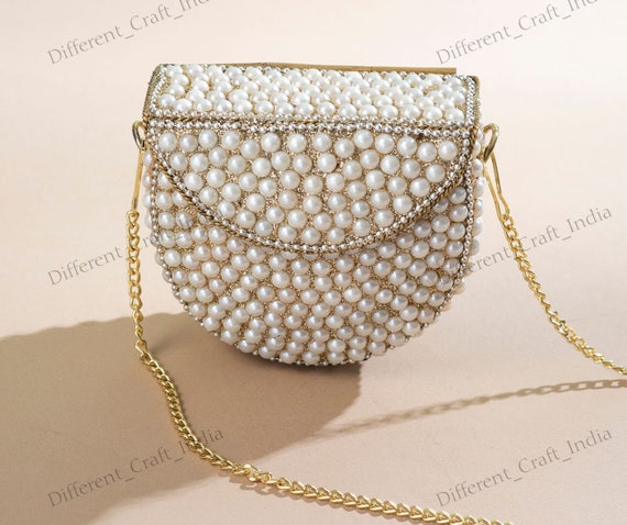 Pearl Clutch Bag, Pearl Evening Bag, Bridal Clutch With Pearls, Beaded  Pearl Clutch, Ivory Pearl Purse, Wedding Clutch, Personalized Bag - Etsy