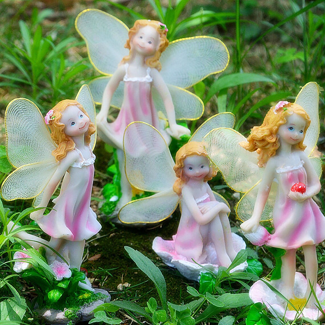 4pcs/set Fee Garten Fee MiniFiguren Ornamente Fee Etsy