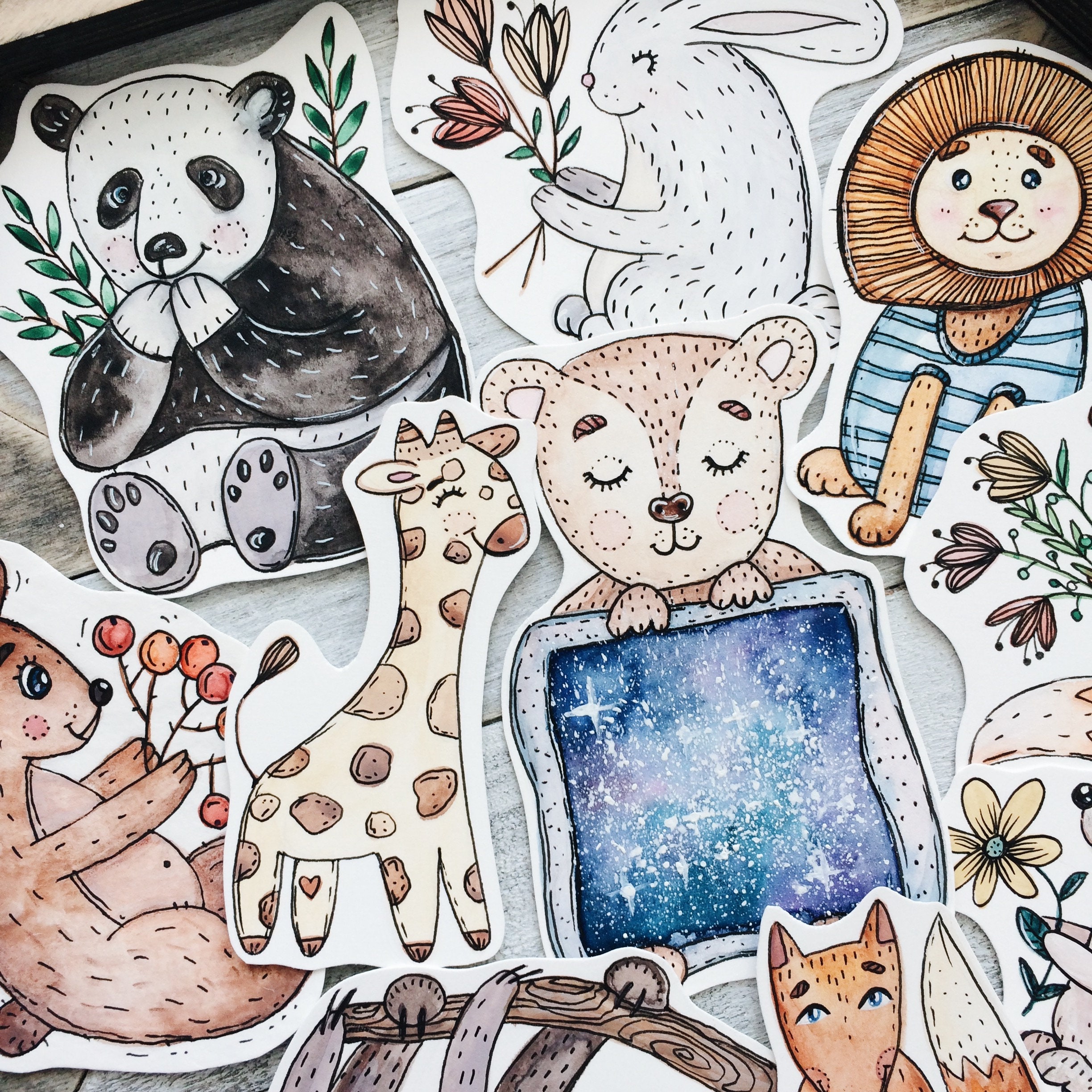 1000 Tiersticker Aufkleber - 2,5cm Rundaufkleber Für Kinder & Basteln