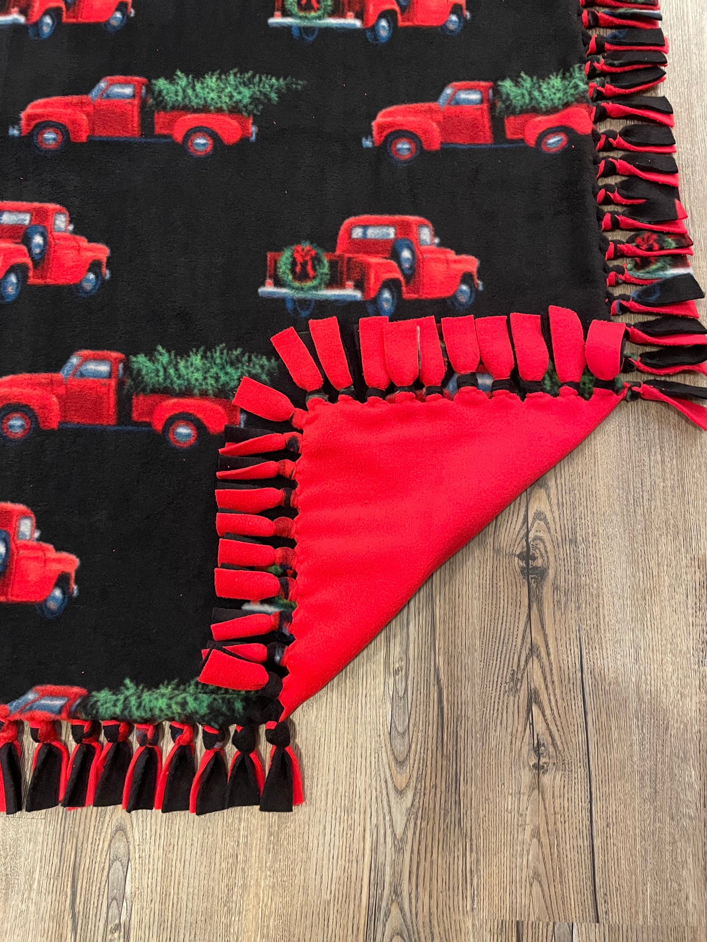 Red Truck Blanket Etsy