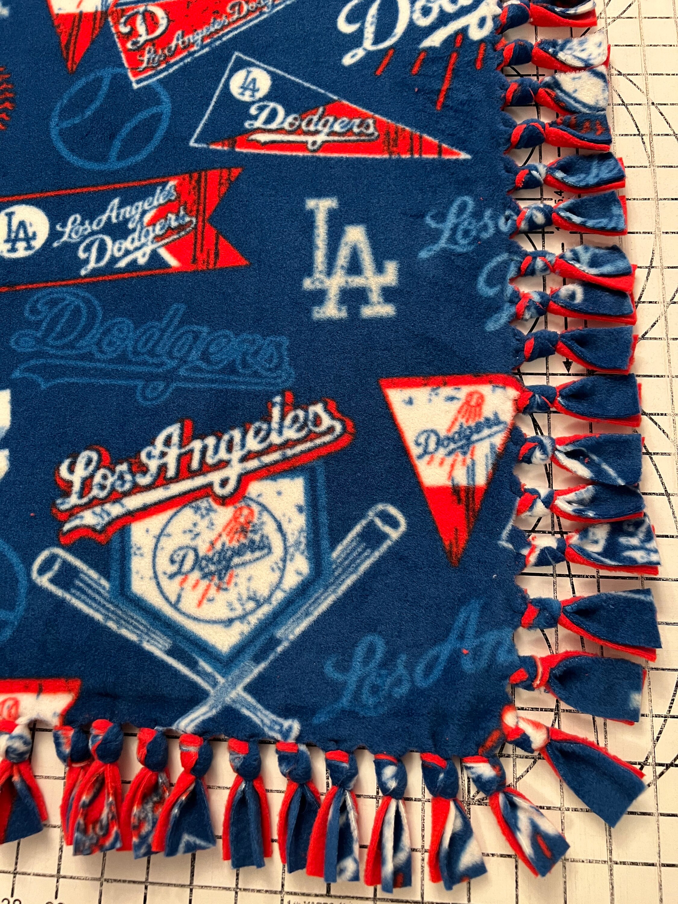 Dodgers fleece blanket sale