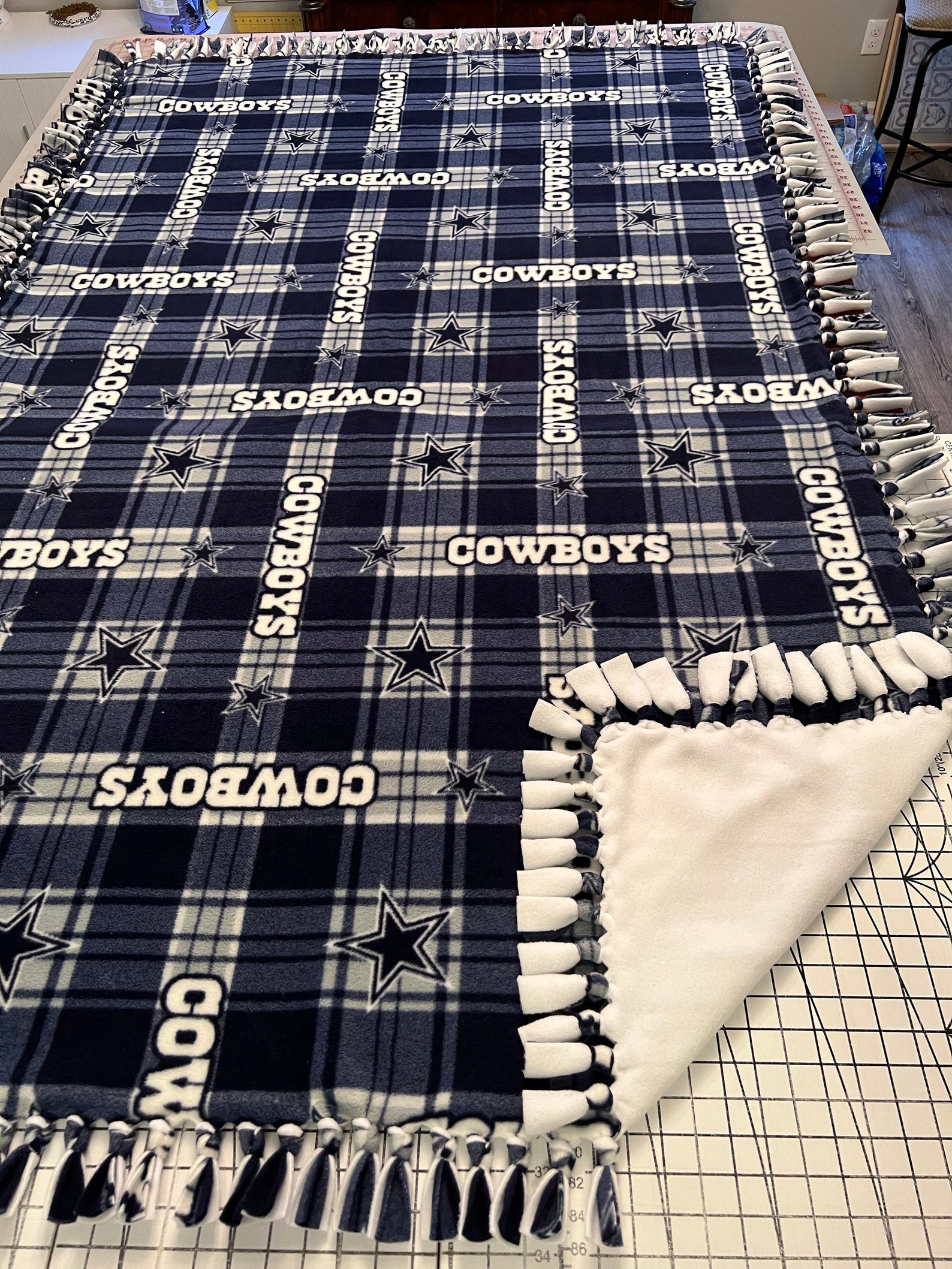 Dallas Cowboys NFL Team Classic Plaid Throw 50x60
