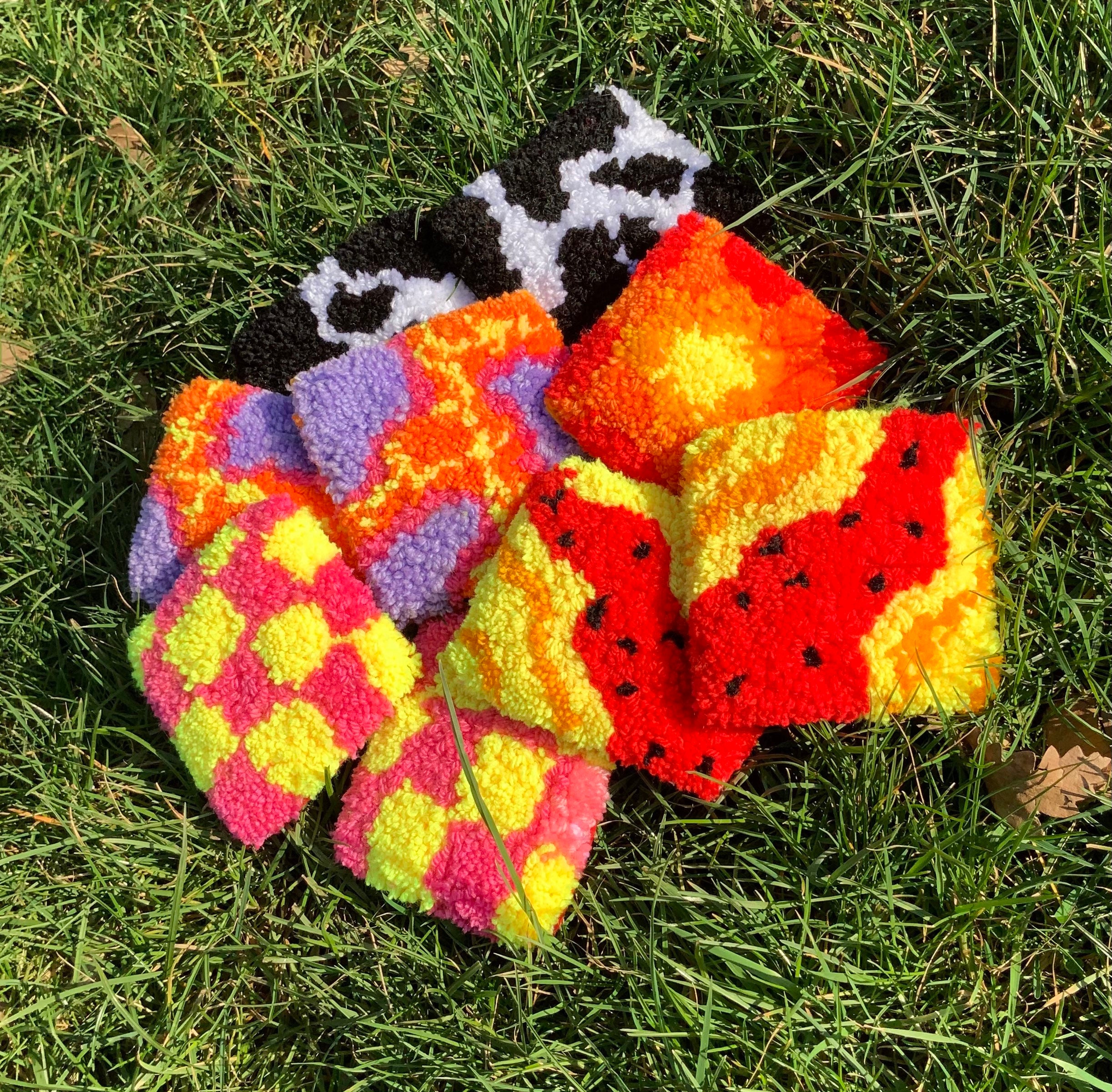 Warm Abstract Rug Coasters Etsy