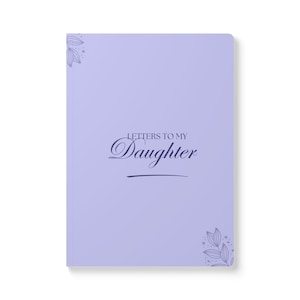 Diario de tapa blanda "Cartas a mi hija": regalo personalizado, diario de escritura, recuerdo familiar, cuaderno inspirador, regalo para el Día de la Madre