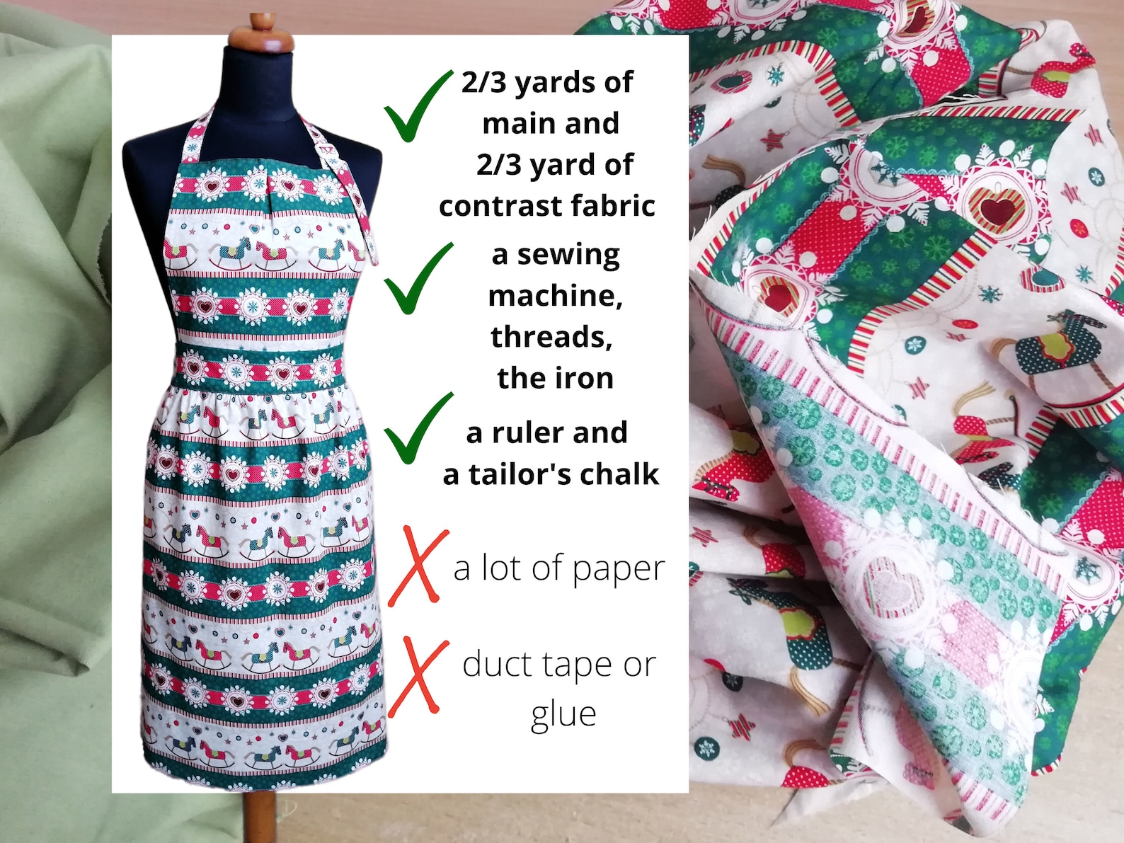 Cute Apron Pattern Apron Sewing Pattern Gift for Women PDF Etsy