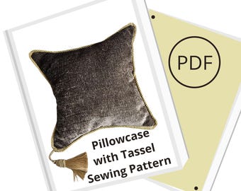 Pillowcase Sewing Pattern for Decorative Pillows, Throw Pillow Cover Pattern PDF Christmas Gift