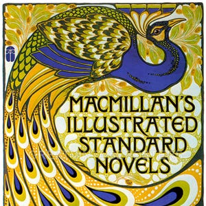 Reproducción de póster vintage Art Nouveau de las novelas estándar ilustradas de Peacock Macmillan