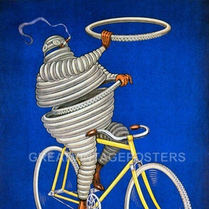 Affiche Publicitaire Michelin Tour De France A4, Vélos Colnago Mapei