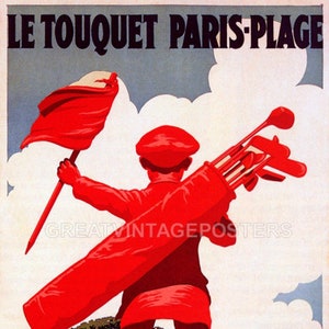 Le Touquet Paris-Plage La Mer La Foret Sport Travel Golf Vintage Poster Repro