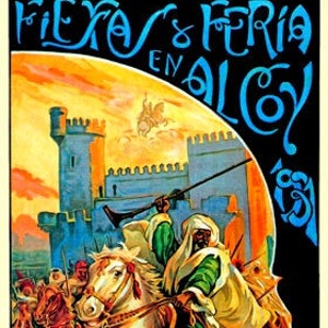 1931 Fiesta Fair In Alcoy Spain In Honor Of San Jorge Vintage Poster Repro Small