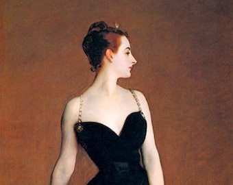 Portrait de Madame X Tableau américain de John Singer Sargent Repro