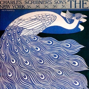 Peacock Charles Scribner's Son The Modern Poster Nouveau New York Vintage Repro