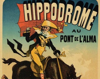 HORSEBACK HORSE RACECOURSE HIPPODROME CADET ROUSSEL FRENCH VINTAGE POSTER REPRO HORSEBACK HORSE RACECOURSE HIPPODROME CADET ROUSSEL FRENCH VINTAGE POSTER REPRO