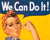 We Can Do It 1942 Rosie the Riveter Woman Power World War II - Etsy