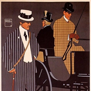 Confection Kehl Pkz Men&#39;s Clothier Fashion Elegance Vintage Poster Repro