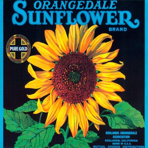 California Orange Crate Art Etsy