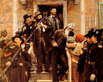 Last Moments John Brown Abolitionist Kiss Slave's Baby By Thomas Hovenden Repro