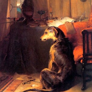 High Life Wealthy Dog Portrait Painting By Sir Edwin Landseer Repro