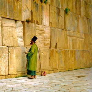 The Wailing Wall 1880 Jerusalem Prayer Painting By Jean Leon Gerome Repro