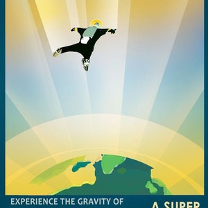 NASA Space Tourism Travel Poster Planet Quest Super Earth Hd40307g Reproduction