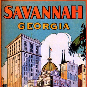 If You Haven&#39;t Seen Savannah Georgia South USA Travel Vintage Poster Repro