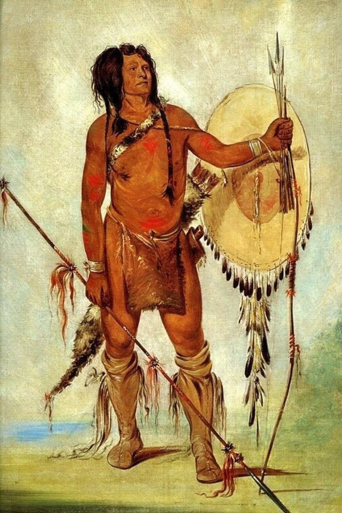 Little Spaniard A Warrior Usa American Indian 1834 by Etsy