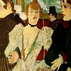 La Goulue Entering The Moulin Rouge French Dancer 1892 Painting By Lautrec Repro