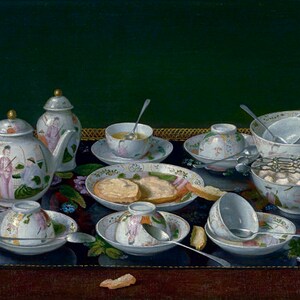 The Tea Tray 1781 Food Lunch Still Life Painting By Jean Etienne Liotard Repro